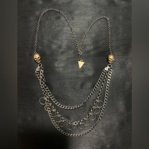 Missy Industry Necklace. Sterling Silver. 18 inch chain.